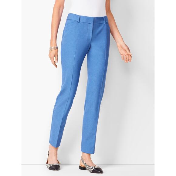 Talbots Hampshire Ankle Size 14 Diamond Blue Chambray NEW Cotton Summer Casual - Picture 1 of 5